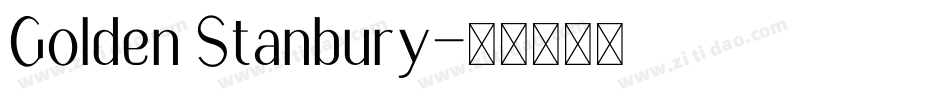 Golden Stanbury字体转换